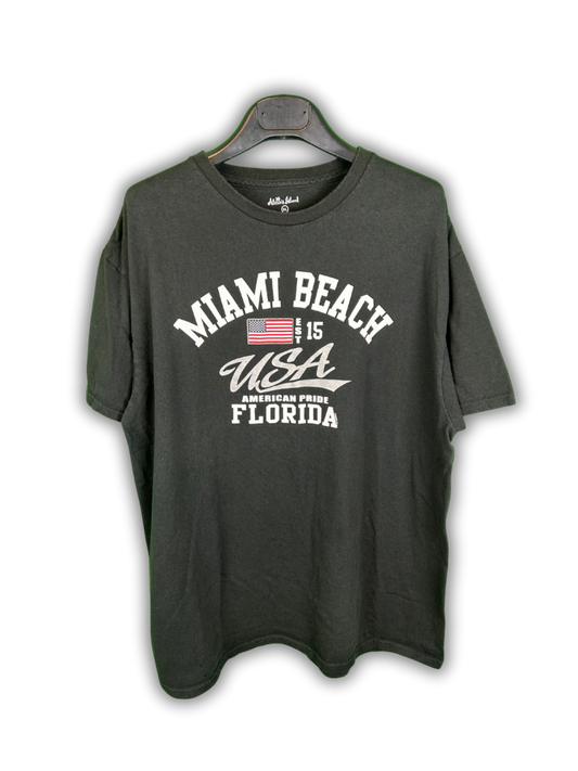Unbranded Miami Beach Print T-Shirt XL